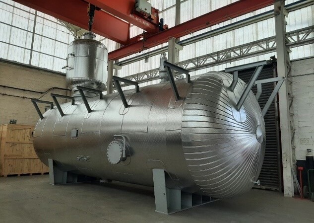 imagen cerney50814 CERNEY diseña y fabrica un desgasificador térmico y tanque de condensados para la industria papelera