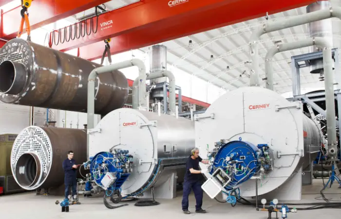 Montaje de calderas industriales